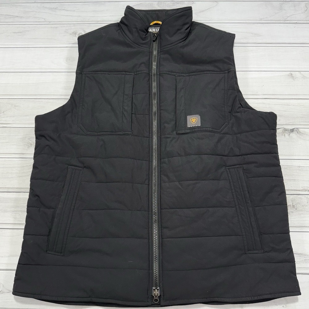 Ariat Rebar Vest Mens 2XL XXL Black Valiant Stretch Insulated NWOT